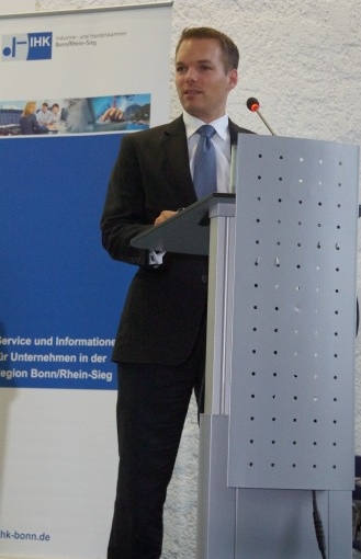 Florian Gloßner, Vorstandsvorsitzender der WJ Bonn/Rhein-Sieg